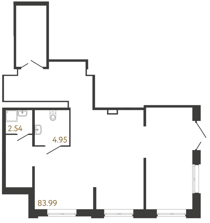 Помещение №954 - 91.48 м², 1 этаж, 21 040 000 руб.