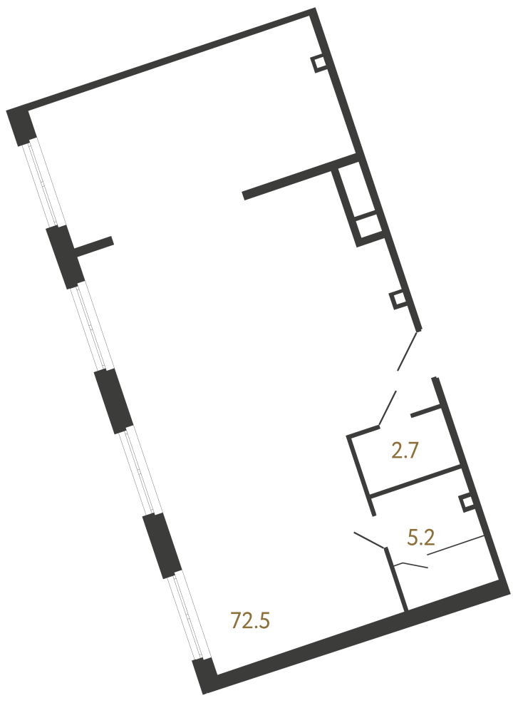 Помещение №211 - 80.4 м², 2 этаж, 20 700 000 руб.