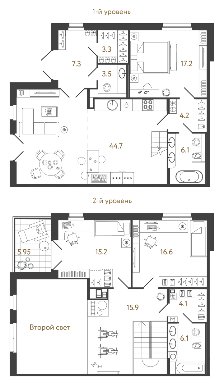 3-комнатная 150.1 м², 1 этаж, 101 317 500 руб.