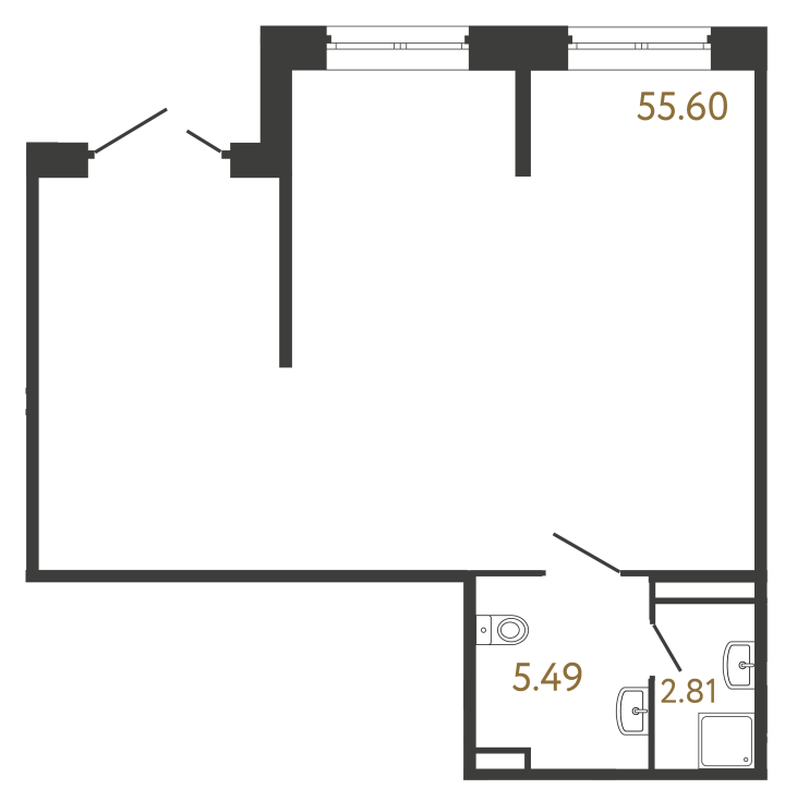 Помещение №950 - 63.9 м², 1 этаж, 16 614 000 руб.