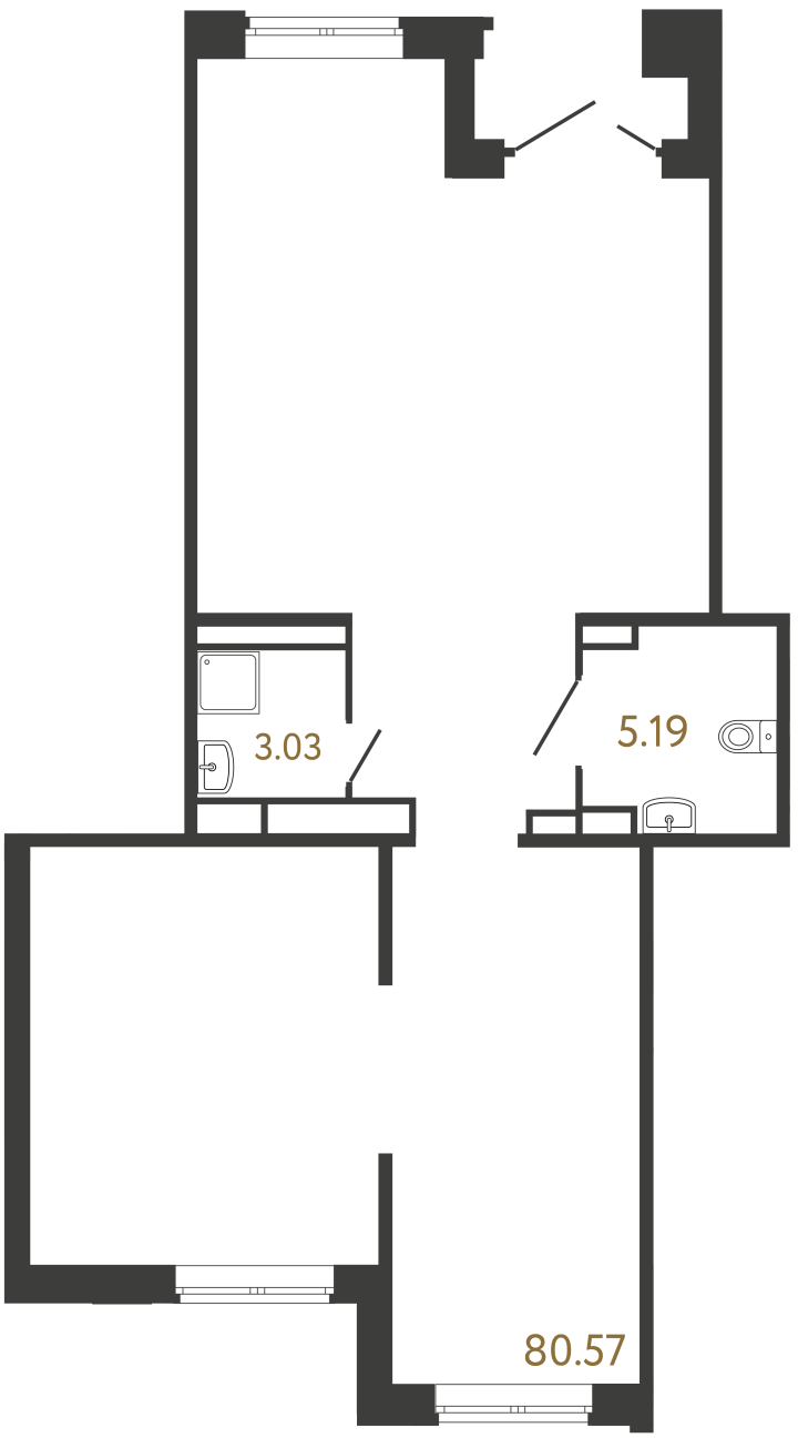 Помещение №951 - 88.79 м², 1 этаж, 20 422 000 руб.