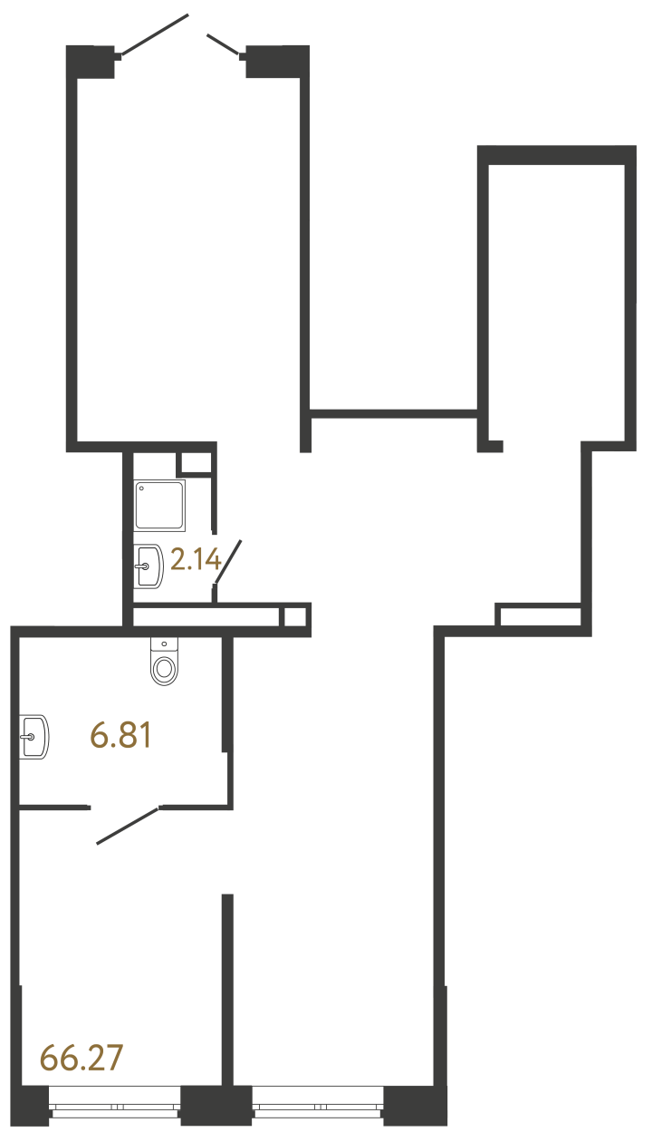 Помещение №952 - 75.22 м², 1 этаж, 17 301 000 руб.